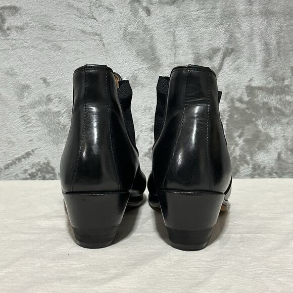 Stacy Adams Chelsea Boots Mens Size 7.5M Black Leather Ankle Pull‎ On